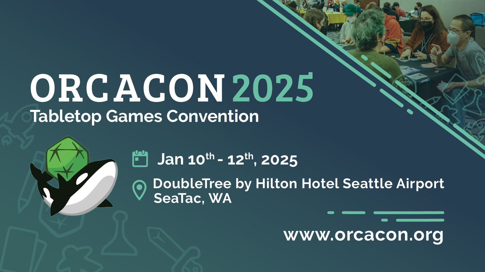 to OrcaCon 2025! OrcaCon Tabletop Games Convention